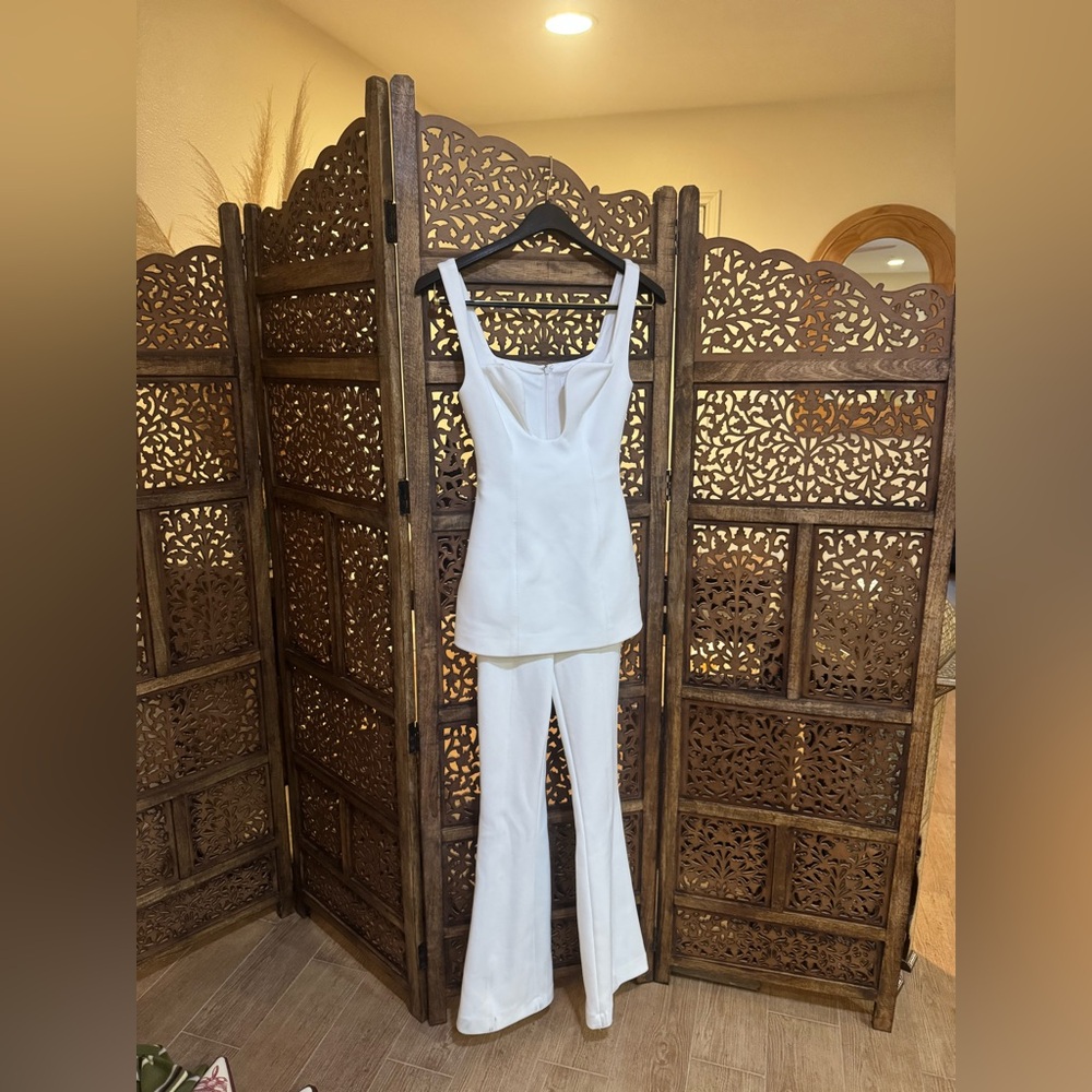 MISHA x REVOLVE Belva Jumpsuit in Ivory - Picture 4 of 5